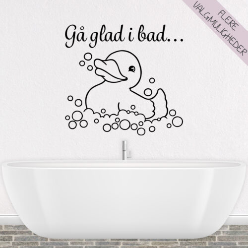 Wallstickers - WC - BAD - TOILET -stort udvalg hos Hjemlux.dk