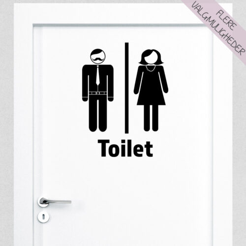 Wallstickers - WC - BAD - TOILET -stort udvalg hos Hjemlux.dk