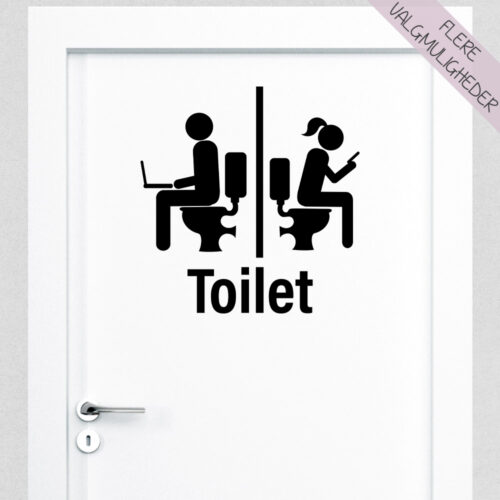 Wallstickers - WC - BAD - TOILET -stort udvalg hos Hjemlux.dk