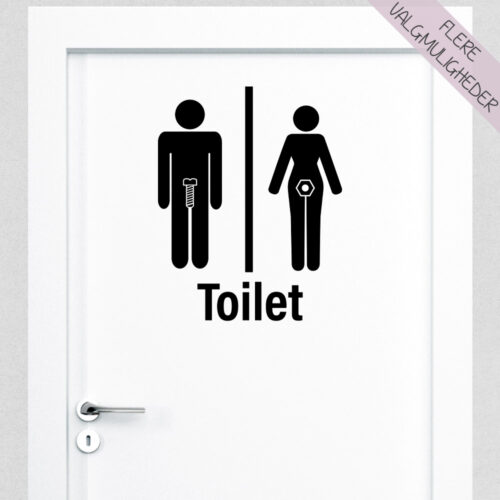 Wallstickers - WC - BAD - TOILET -stort udvalg hos Hjemlux.dk