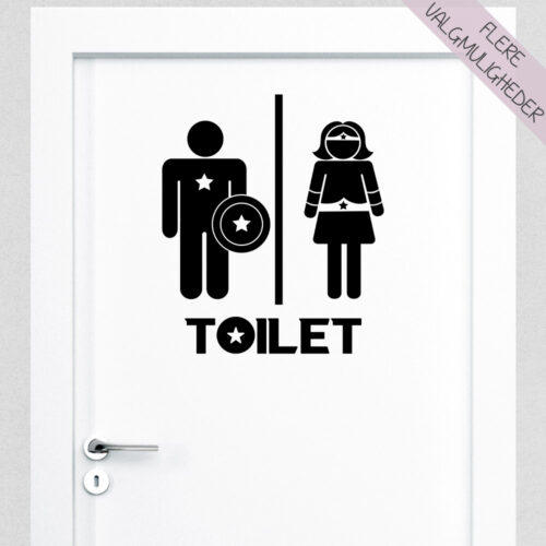 Wallstickers - WC - BAD - TOILET -stort udvalg hos Hjemlux.dk