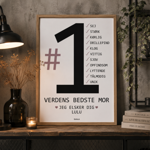 Alternative view of #1 Verdens bedste mor | Plakat