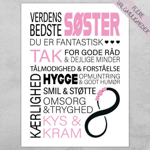 Plakat - personlige plakater - stort udvalg hos Hjemlux.dk