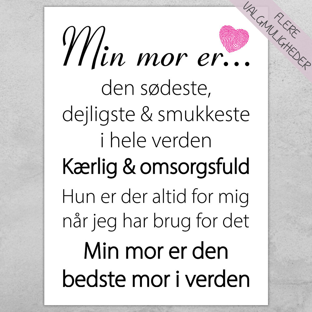 Plakat - personlige plakater - stort udvalg hos Hjemlux.dk
