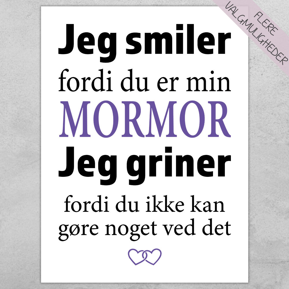 Plakat - personlige plakater - stort udvalg hos Hjemlux.dk