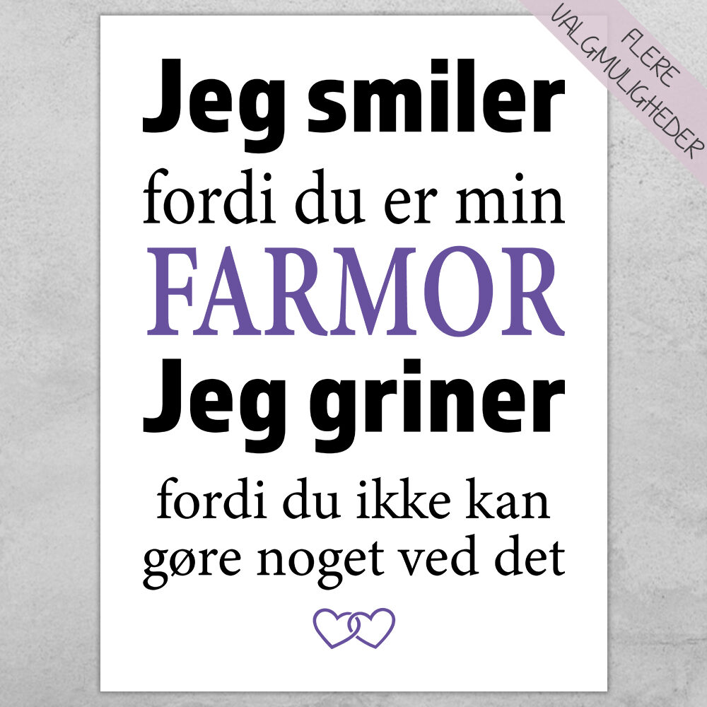 Plakat - personlige plakater - stort udvalg hos Hjemlux.dk