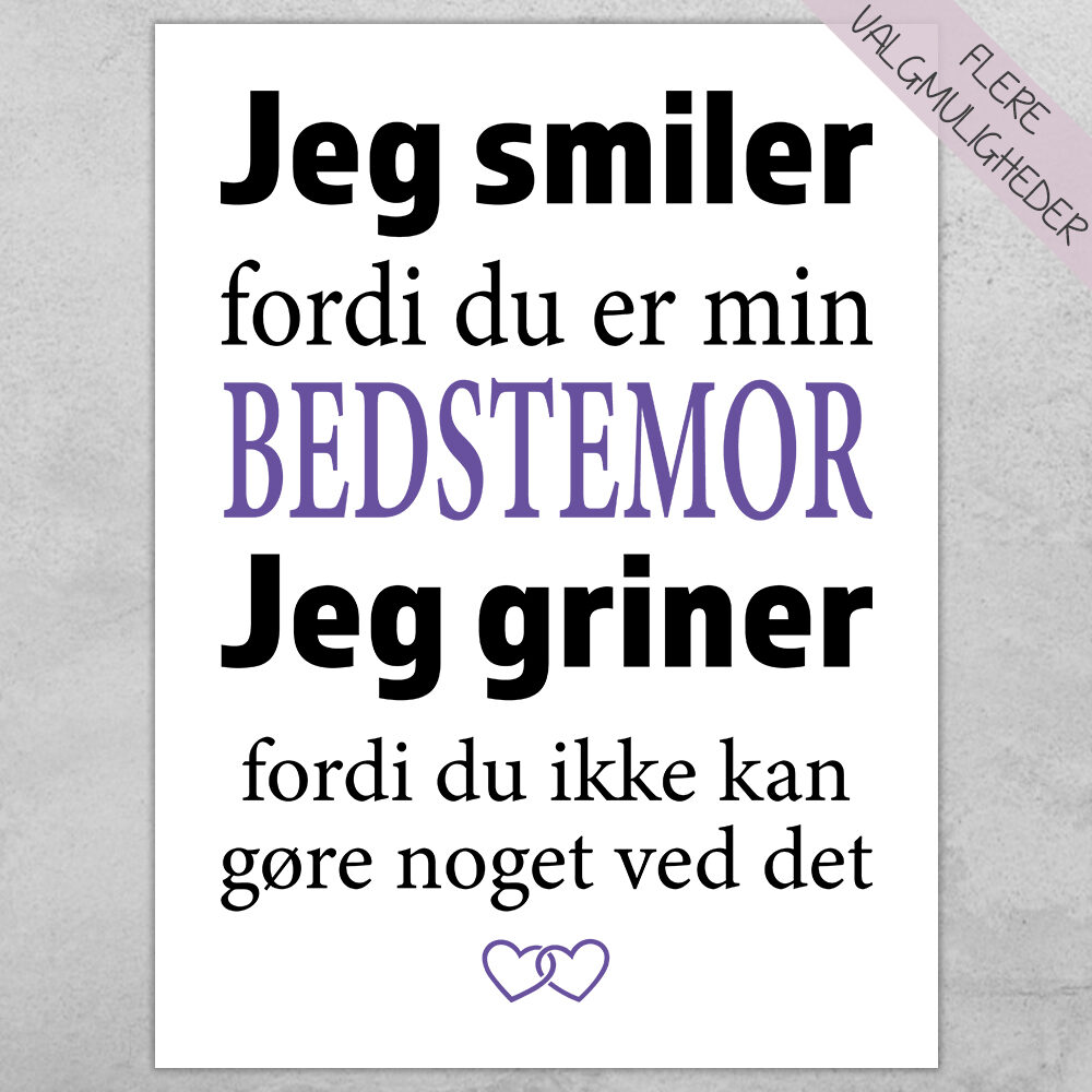 Plakat - personlige plakater - stort udvalg hos Hjemlux.dk