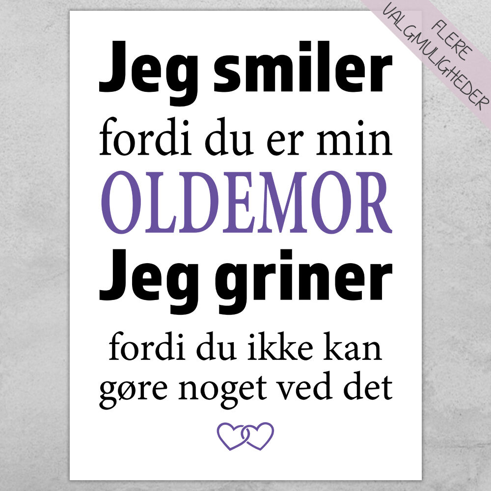 Plakat - personlige plakater - stort udvalg hos Hjemlux.dk