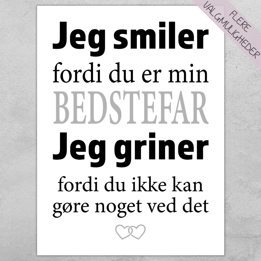Plakat - personlige plakater - stort udvalg hos Hjemlux.dk