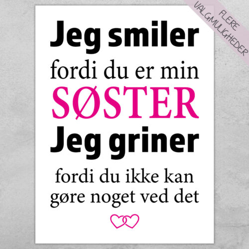 Plakat - personlige plakater - stort udvalg hos Hjemlux.dk