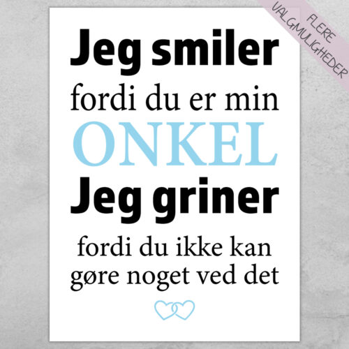 Plakat - personlige plakater - stort udvalg hos Hjemlux.dk