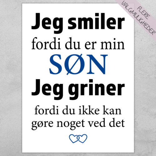 Plakat - personlige plakater - stort udvalg hos Hjemlux.dk