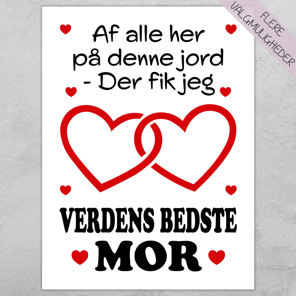 Plakat - personlige plakater - stort udvalg hos Hjemlux.dk