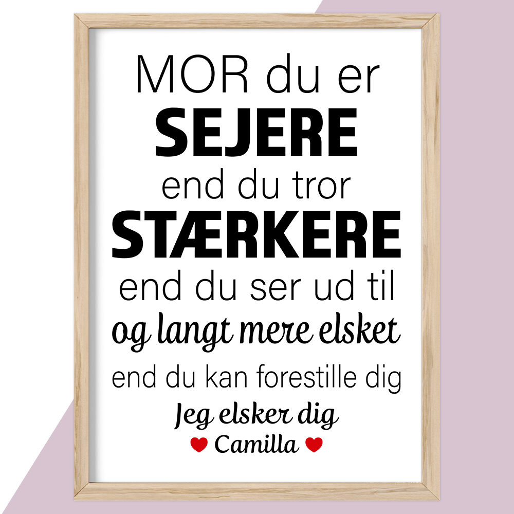 Plakat - personlige plakater - stort udvalg hos Hjemlux.dk