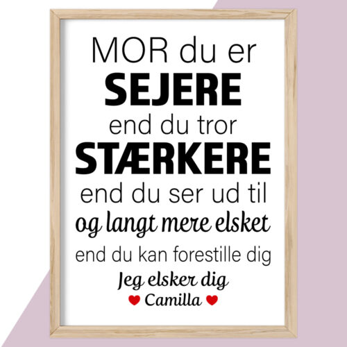 Plakat - personlige plakater - stort udvalg hos Hjemlux.dk