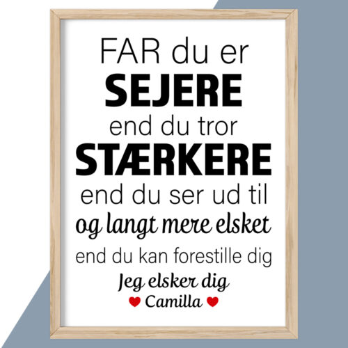 Plakat - personlige plakater - stort udvalg hos Hjemlux.dk