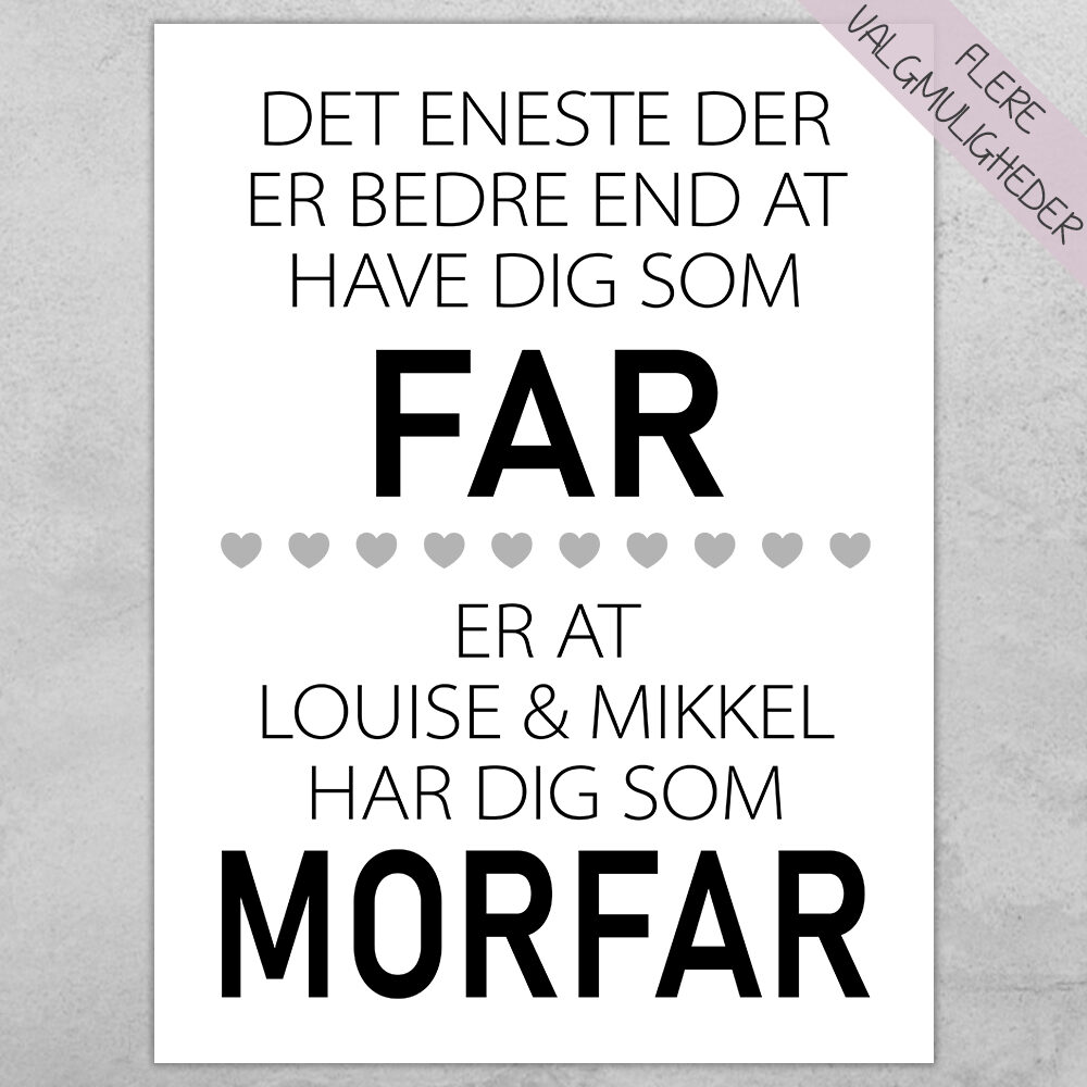 Plakat - personlige plakater - stort udvalg hos Hjemlux.dk
