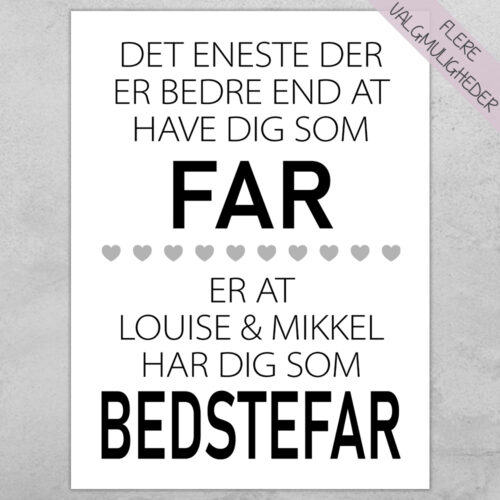 Plakat - personlige plakater - stort udvalg hos Hjemlux.dk