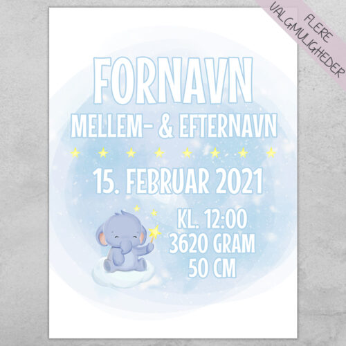 Plakat - Personlige Børne Plakater - stort udvalg hos Hjemlux.dk