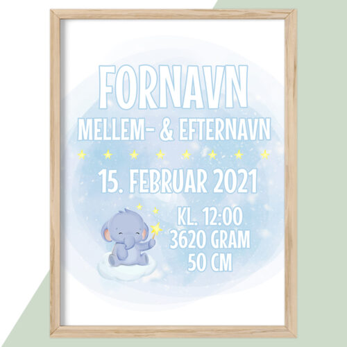 Plakat - Personlige Børne Plakater - stort udvalg hos Hjemlux.dk