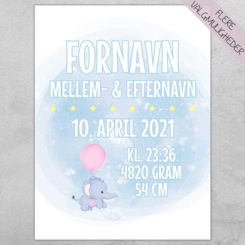 Plakat - Personlige Børne Plakater - stort udvalg hos Hjemlux.dk