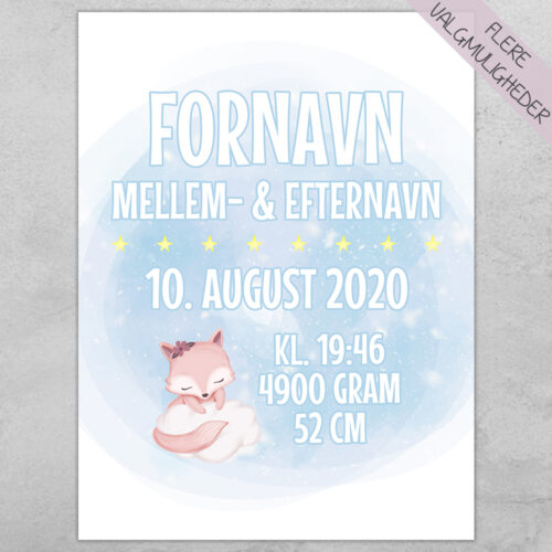 Plakat - Personlige Børne Plakater - stort udvalg hos Hjemlux.dk