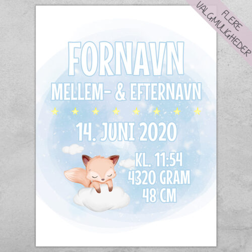 Plakat - Personlige Børne Plakater - stort udvalg hos Hjemlux.dk