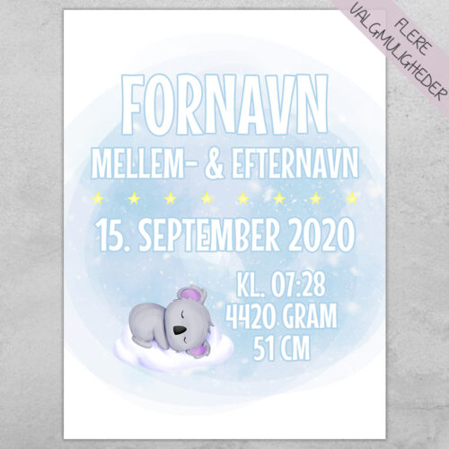 Plakat - Personlige Børne Plakater - stort udvalg hos Hjemlux.dk