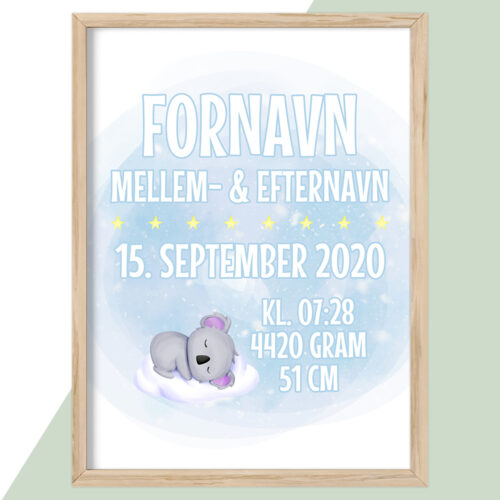 Plakat - Personlige Børne Plakater - stort udvalg hos Hjemlux.dk