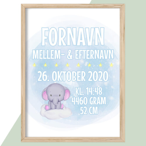 Plakat - Personlige Børne Plakater - stort udvalg hos Hjemlux.dk