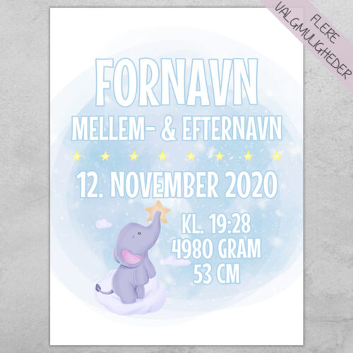 Plakat - Personlige Børne Plakater - stort udvalg hos Hjemlux.dk