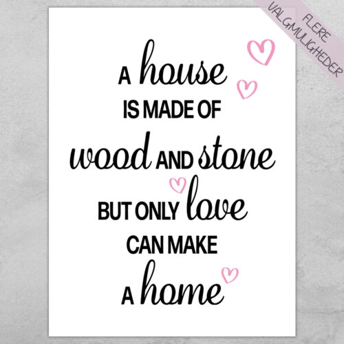 Plakat - Citat plakater - stort udvalg hos Hjemlux.dk