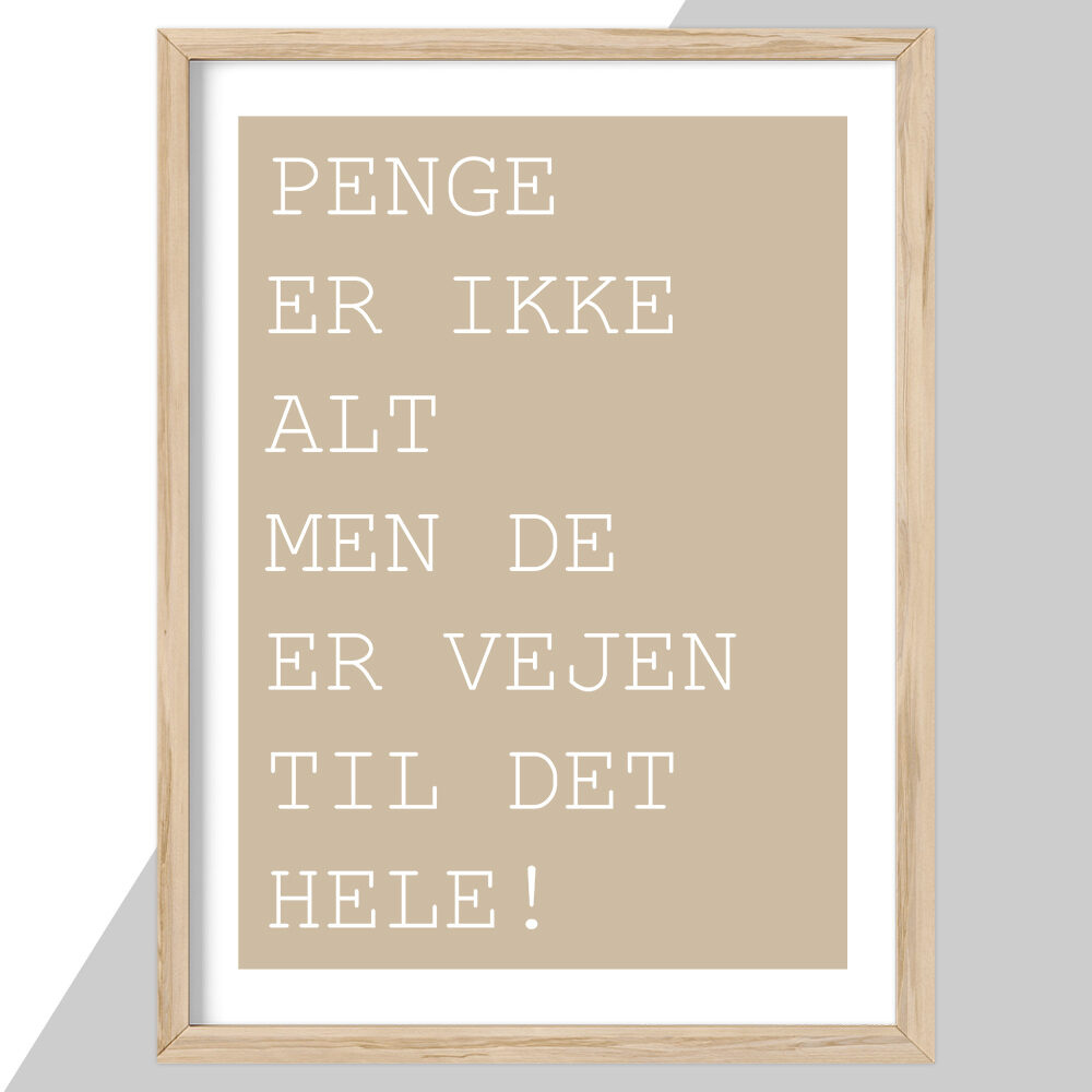 Plakat - citat & tekst plakater - stort udvalg hos Hjemlux.dk