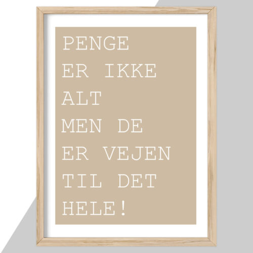 Plakat - citat & tekst plakater - stort udvalg hos Hjemlux.dk