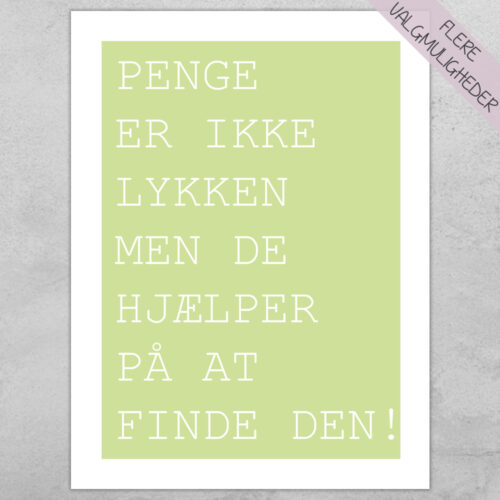 Plakat - citat & tekst plakater - stort udvalg hos Hjemlux.dk