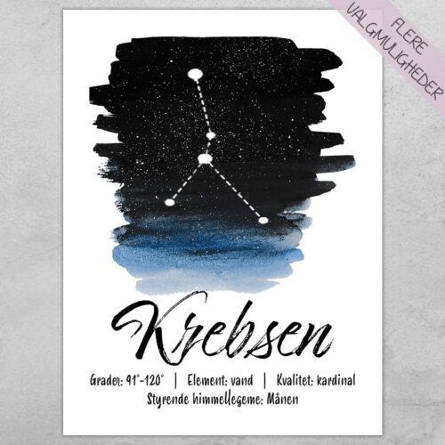 Plakat - stjernetegn - plakater - stort udvalg hos Hjemlux.dk