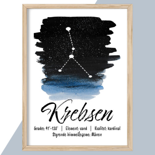 Plakat - stjernetegn - plakater - stort udvalg hos Hjemlux.dk