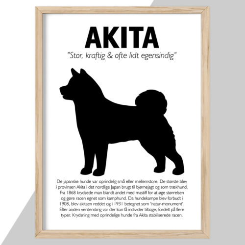 Plakat - personlige hunde plakater - stort udvalg hos Hjemlux.dk