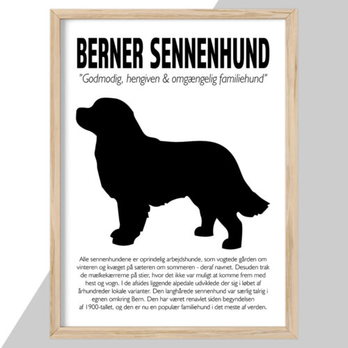 Plakat - personlige hunde plakater - stort udvalg hos Hjemlux.dk