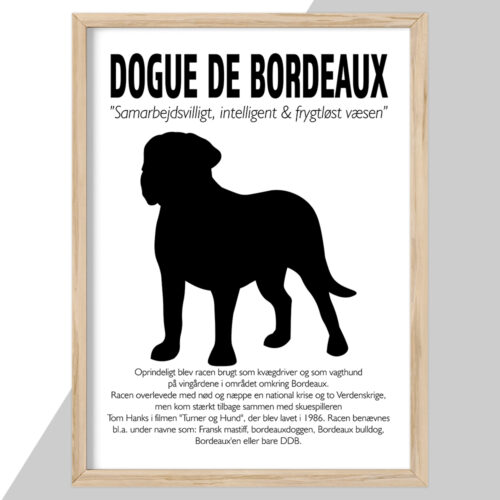 Plakat - personlige hunde plakater - stort udvalg hos Hjemlux.dk