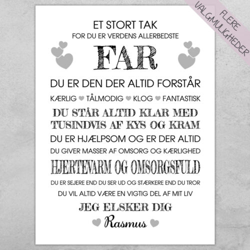 Plakat - personlige plakater - plakater - stort udvalg hos Hjemlux.dk