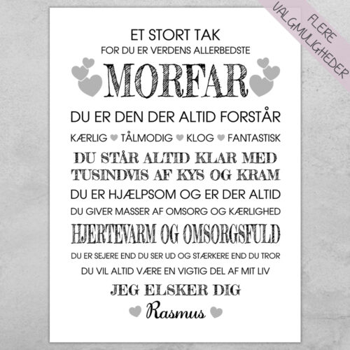 Plakat - personlige plakater - plakater - stort udvalg hos Hjemlux.dk