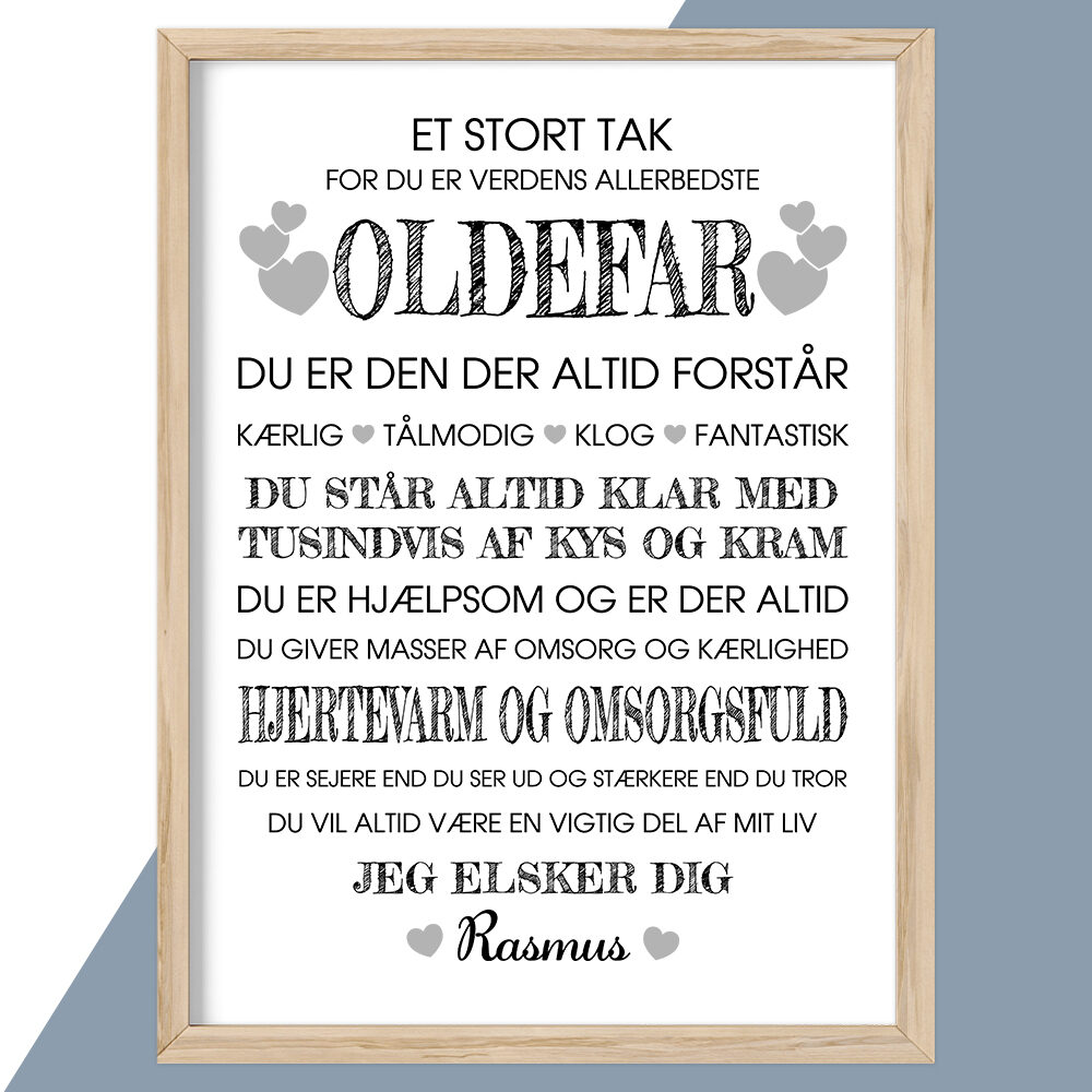 Plakat - personlige plakater - plakater - stort udvalg hos Hjemlux.dk