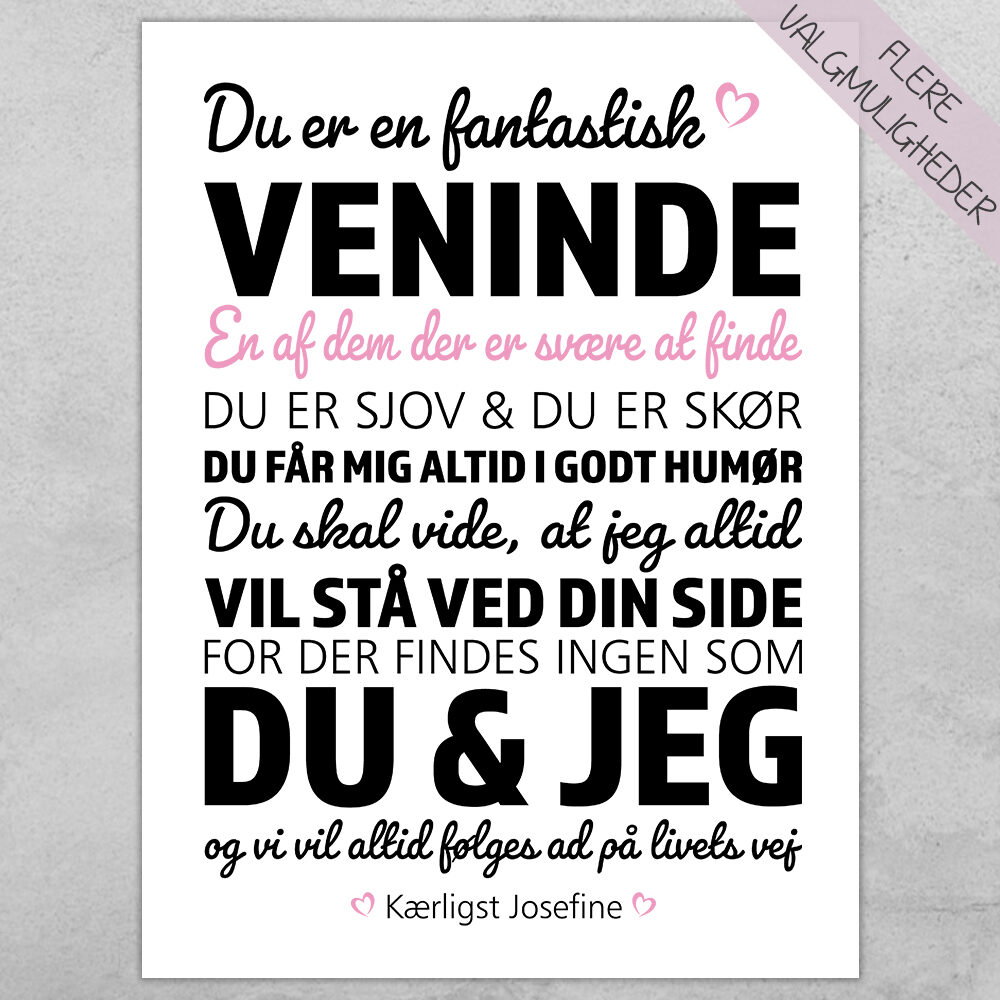 Plakat - personlige plakater - plakater - stort udvalg hos Hjemlux.dk