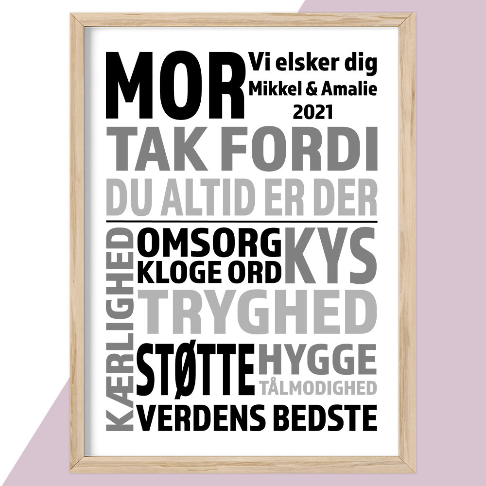 Plakat - personlige plakater - plakater - stort udvalg hos Hjemlux.dk