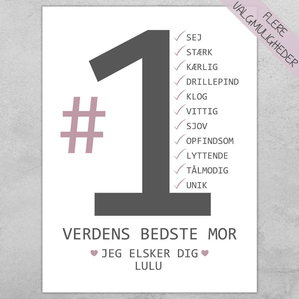 Plakat - personlige plakater - plakater - stort udvalg hos Hjemlux.dk