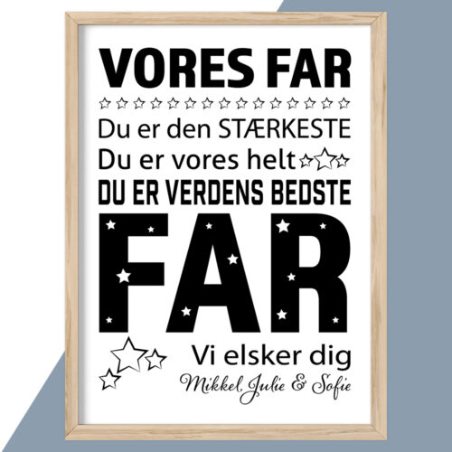 Plakat - personlige plakater - plakater - stort udvalg hos Hjemlux.dk