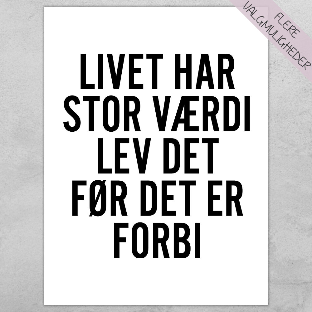 Plakat - plakater - stort udvalg hos Hjemlux.dk