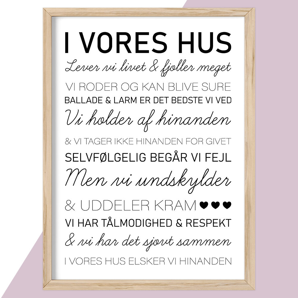 Plakat - plakater - stort udvalg hos Hjemlux.dk