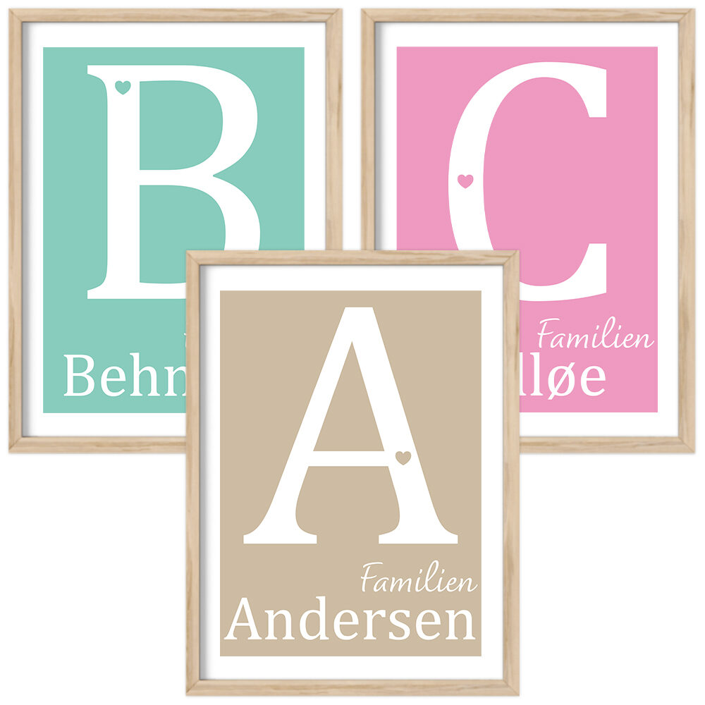 Monogram plakater